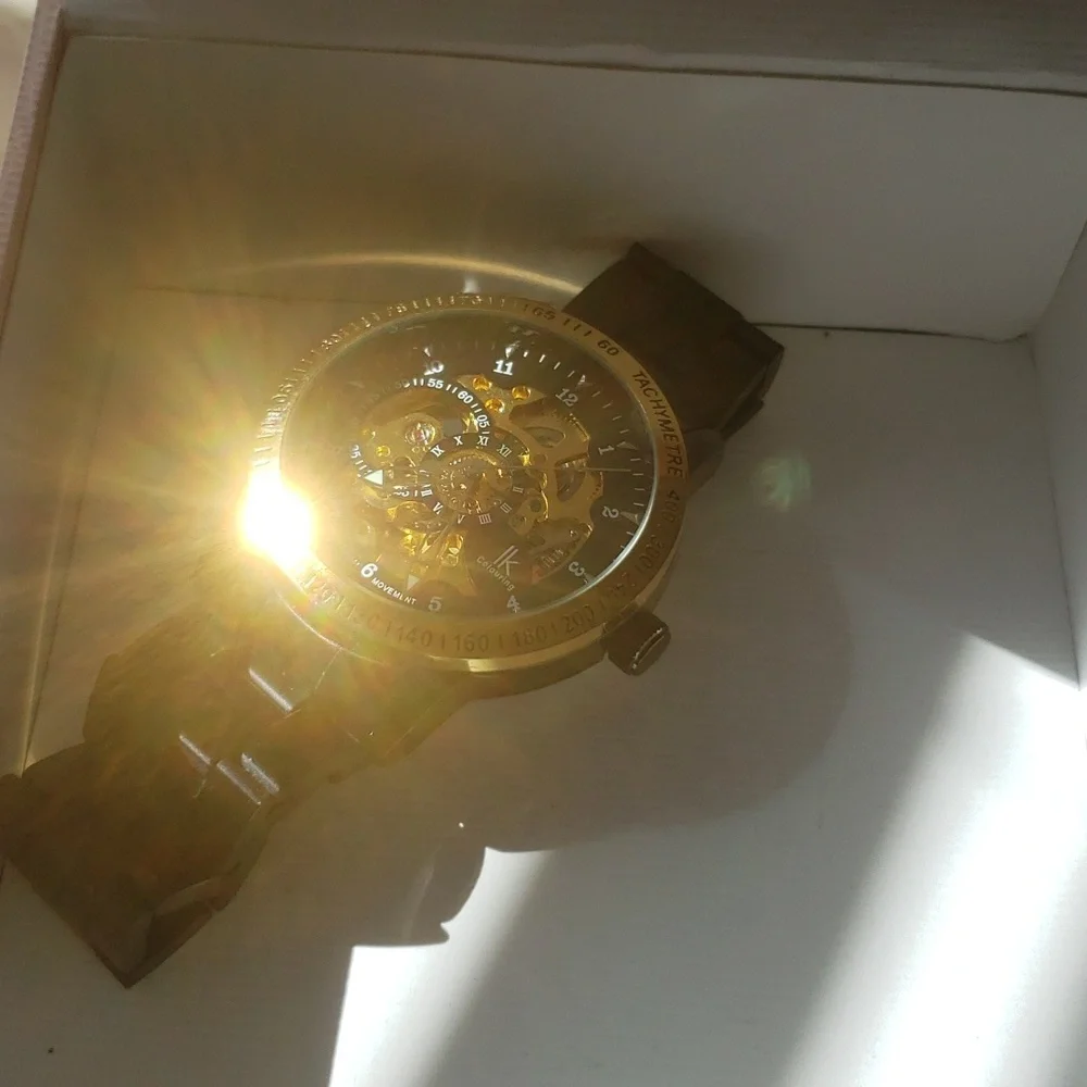 IK COLOURING Big Skeleton Case IK Mens Black Watch - Picture 7 of 10